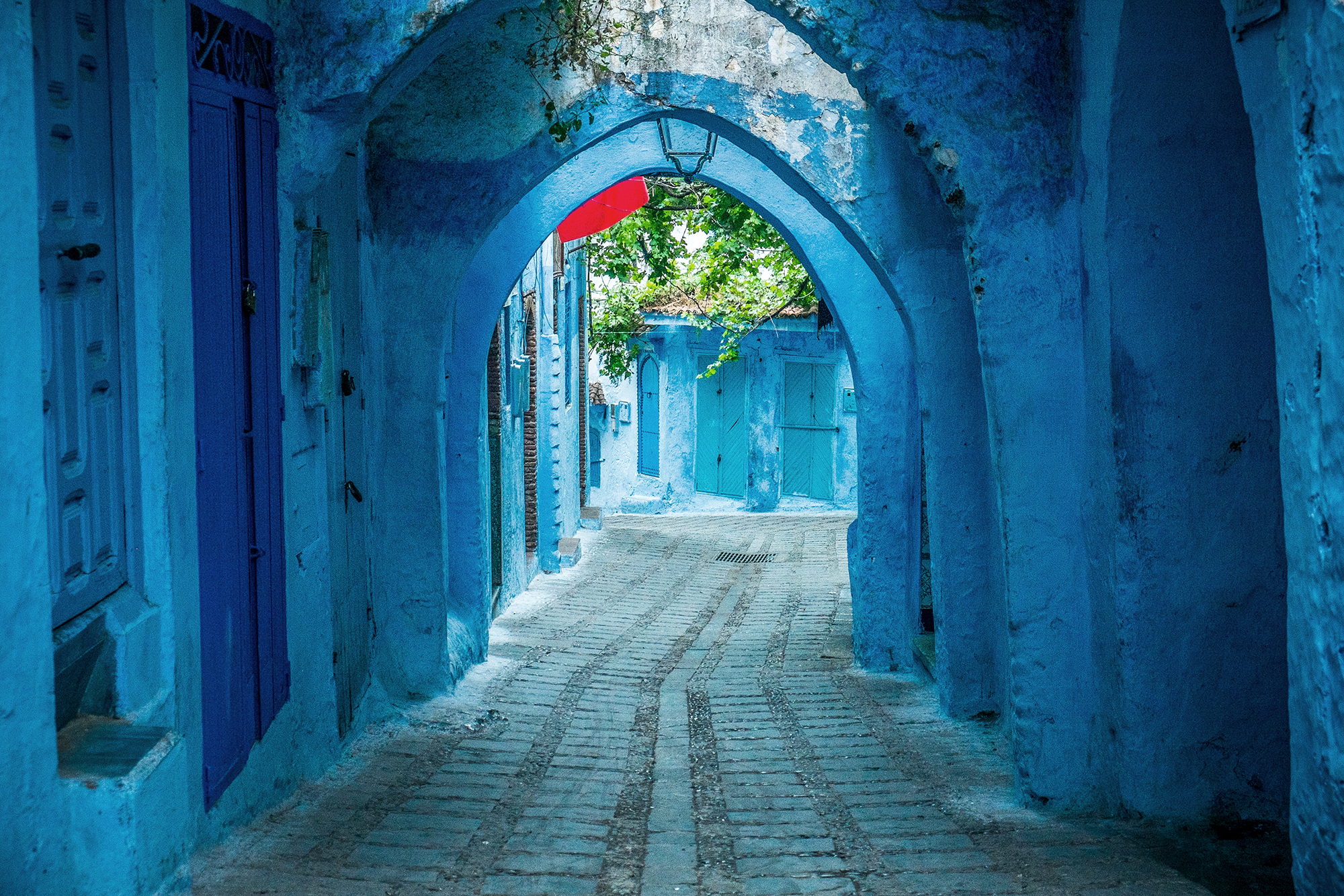 The beautiful blue medina of Chefchaouen in Morocco